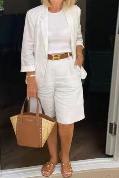 Caroline - Zestaw lniany w stylu casual-chic