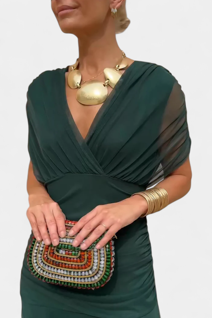 Celine - Elegancka sukienka off-shoulder