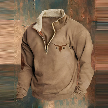 Kenton - Modny męski sweter z zamkiem