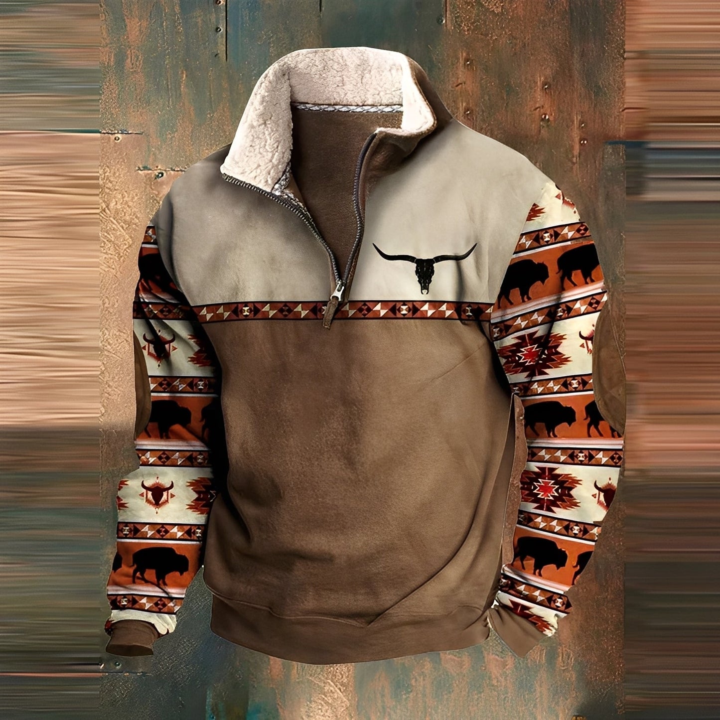 Kenton - Modny męski sweter z zamkiem