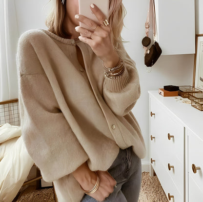 Mildred - Ciepły, luźny kardigan damski