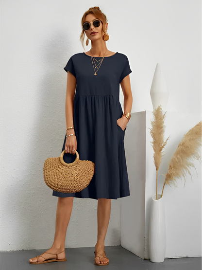 Amira – Elegancka letnia sukienka z rękawami