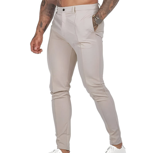 Stuart - Luźne spodnie Slim-Fit dla mężczyzn