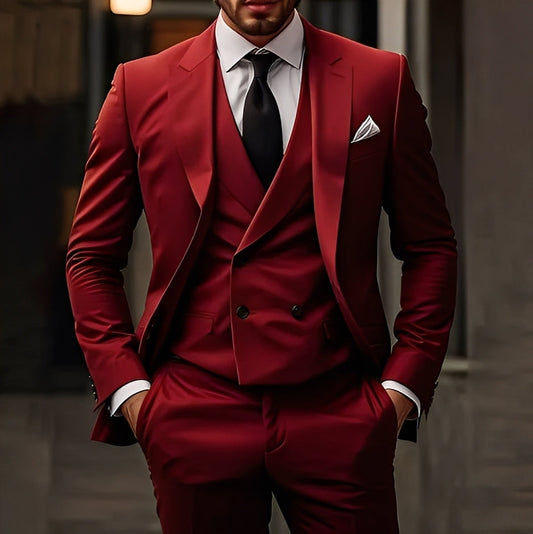 Darrel - Elegancki luźny męski garnitur