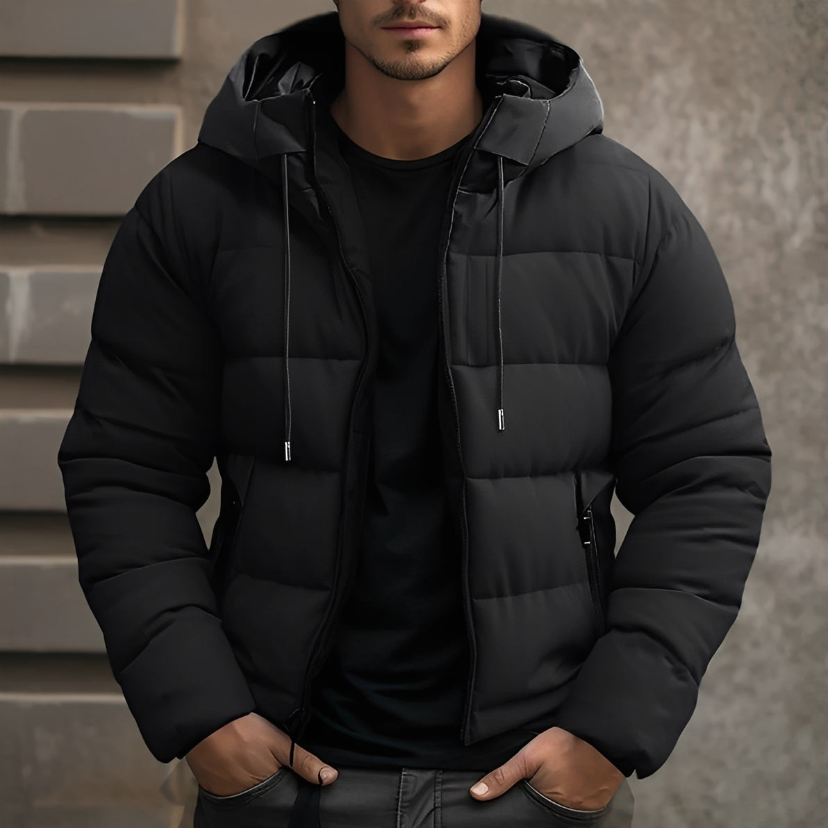 Georgie - Stylowa męska aksamitna kurtka z kapturem