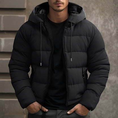 Georgie - Stylowa męska aksamitna kurtka z kapturem