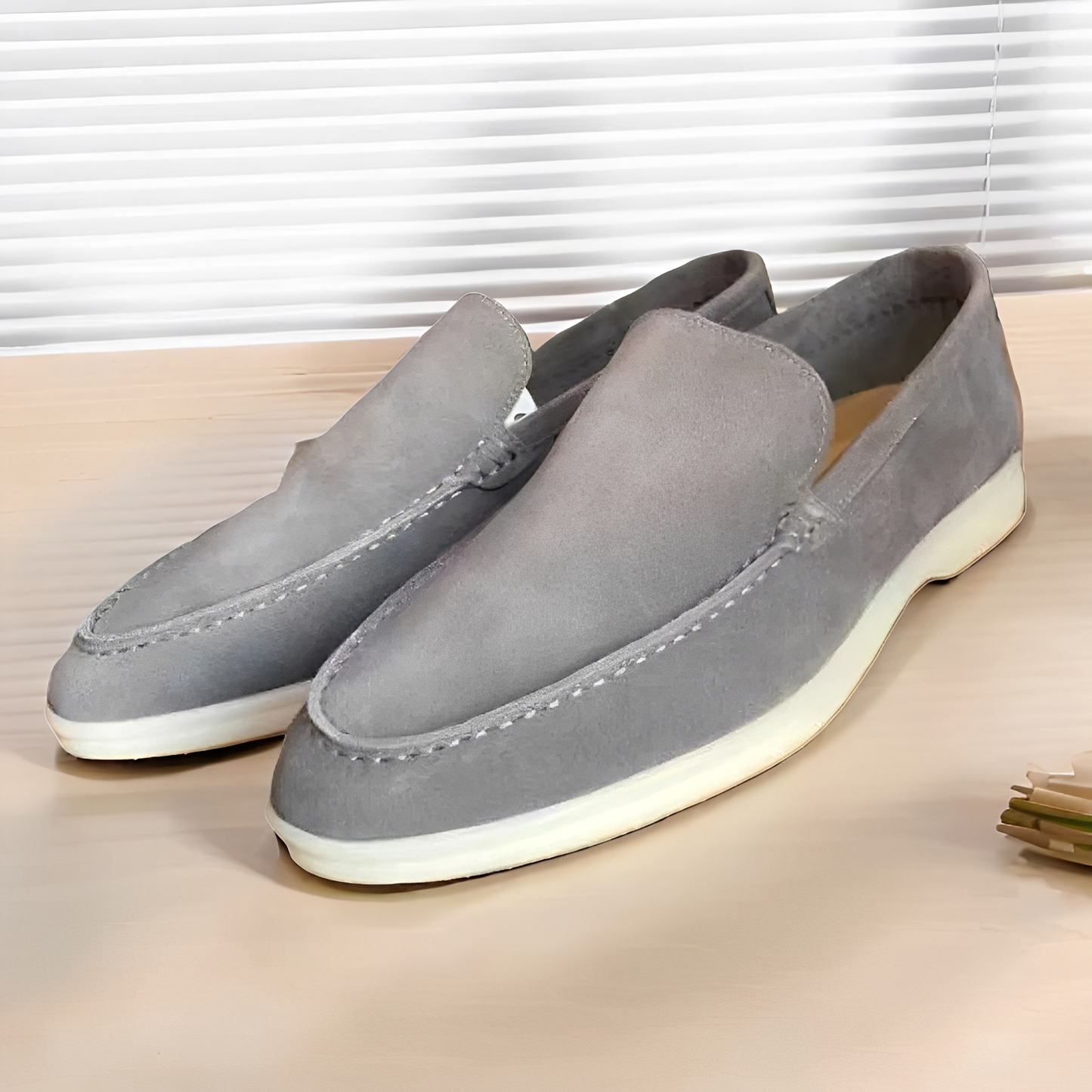 Dwayne - Eleganckie płaskie skórzane mokasyny dla panów