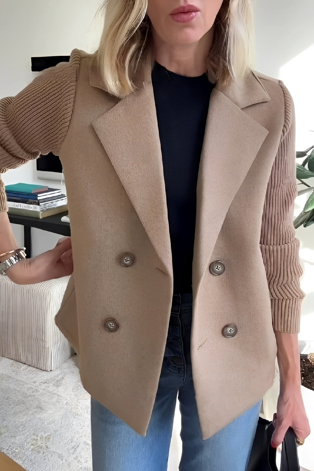 Alannah - Modny wełniany żakiet damski