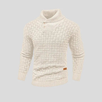 Eldon - Modny sweter z guzikami dla panów