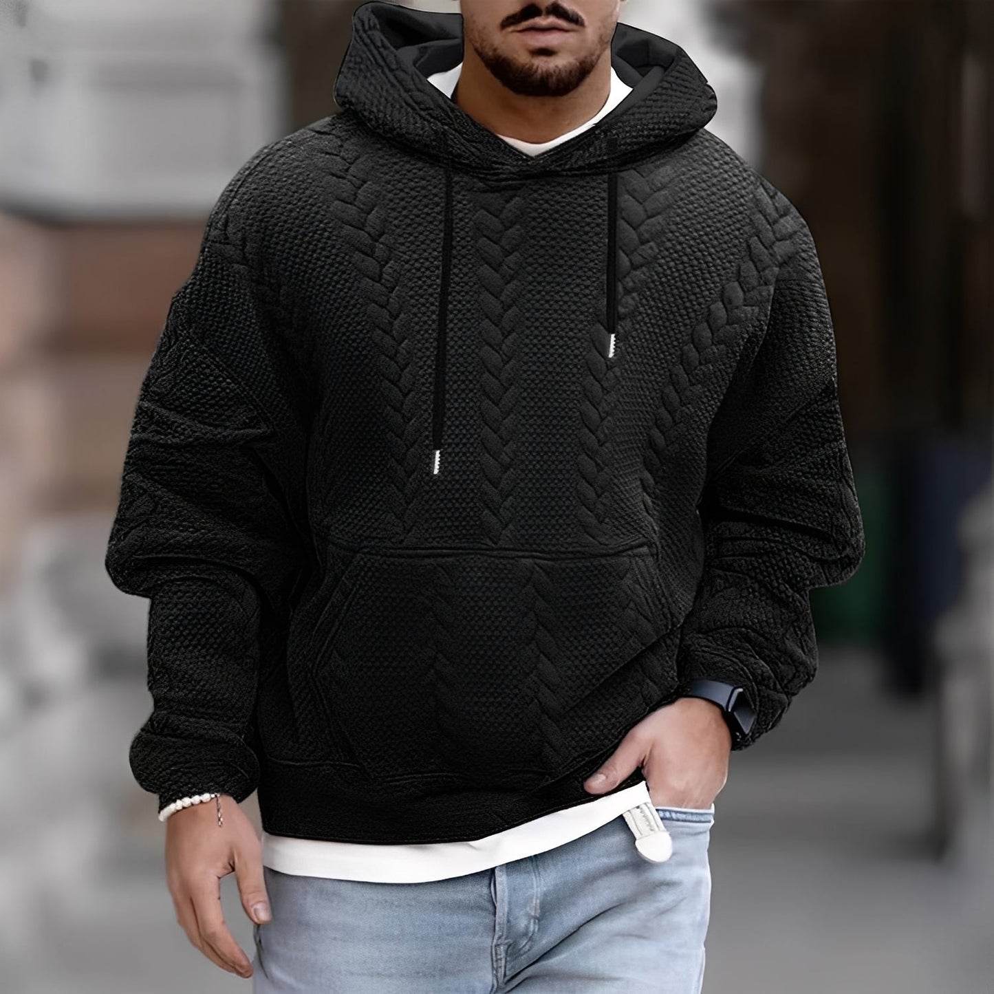 Wallis - Modna, swobodna bluza z kapturem dla mężczyzn