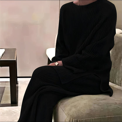 Christine - Sweter i luźno dziane spodnie damskie