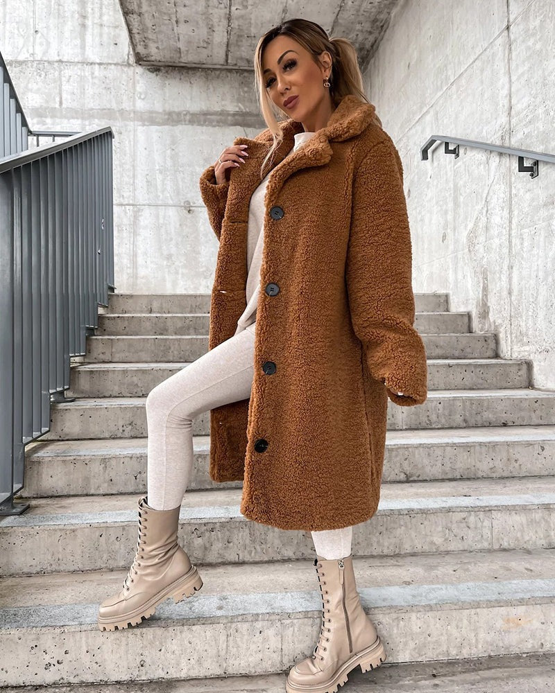 Georgiana - Elegancka sztuczna futrzana kurtka dla kobiet