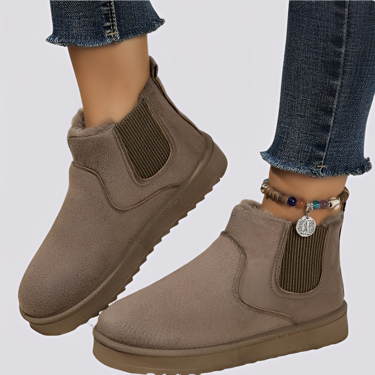 Henie - Ciepłe damskie buty z polarowym ociepleniem