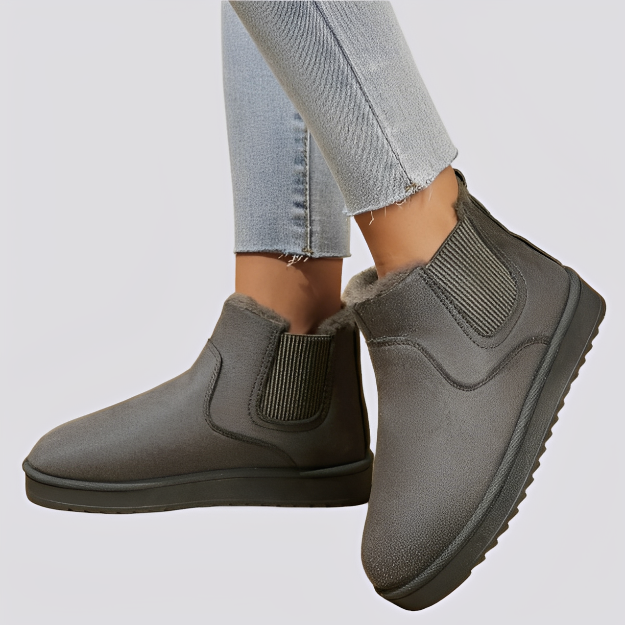 Henie - Ciepłe damskie buty z polarowym ociepleniem