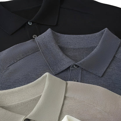 Anton - Wełniany sweter z kołnierzem rewersowym dla mężczyzn