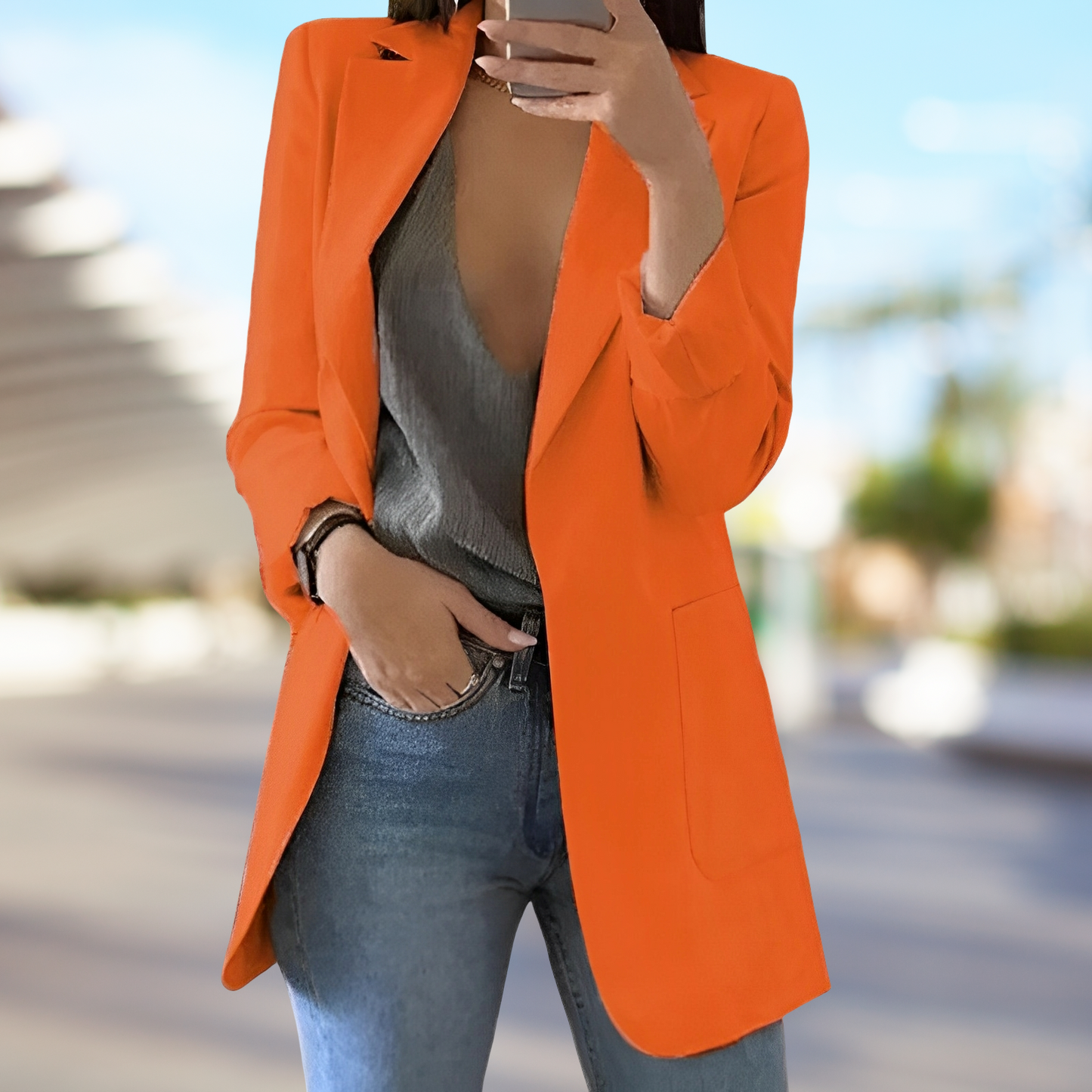 Lina – Elegancki biurowy blezer dla kobiet