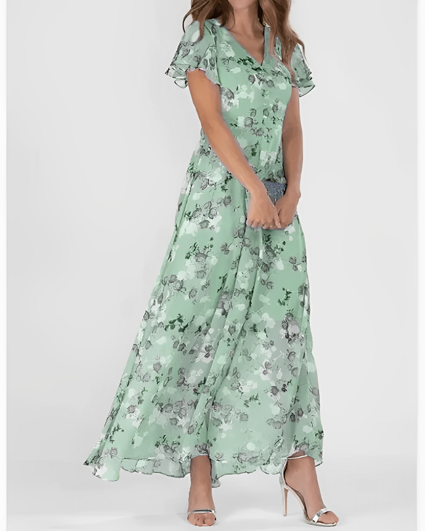 Leona – Letnia Maxi Sukienka w Kwiaty