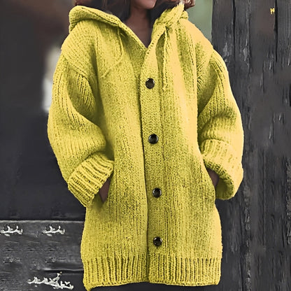 Jaqueline - Komfortowy damski sweter z kapturem