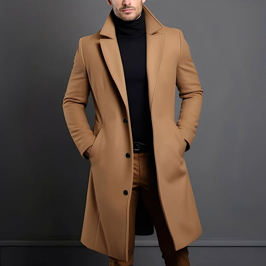 Tucker - Stylowy Męski Płaszcz Wełniany