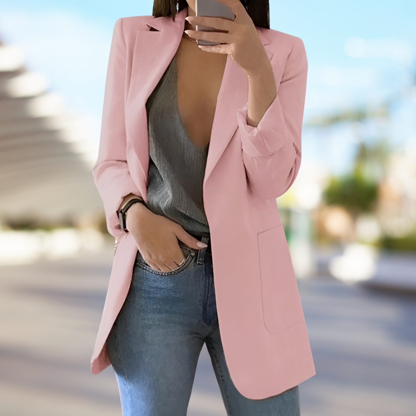 Lina – Elegancki biurowy blezer dla kobiet