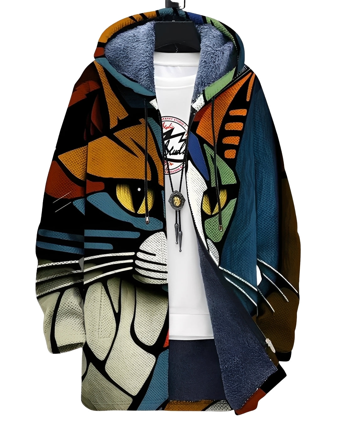 Braiden - Stylowy sweter z artystycznym wzorem dla mężczyzn