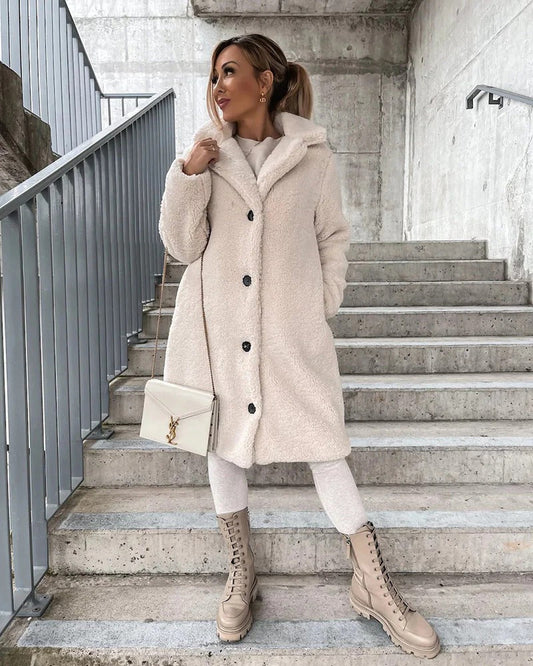 Georgiana - Elegancka sztuczna futrzana kurtka dla kobiet