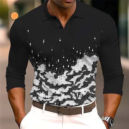 Adolphe - Elegancka koszulka polo z długimi rękawami dla mężczyzn