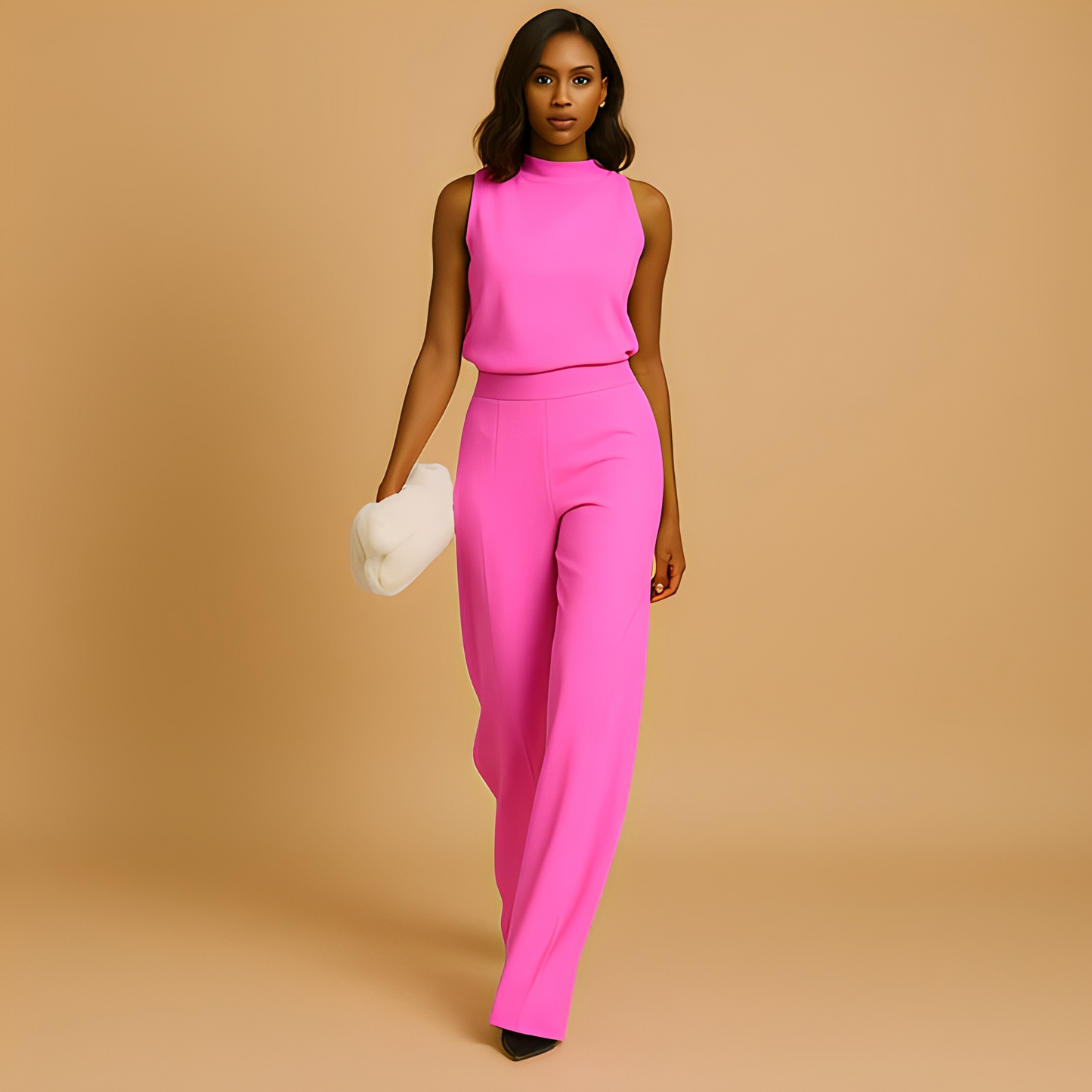 Almerra - Elegancki kombinezon z szerokimi nogawkami dla kobiet