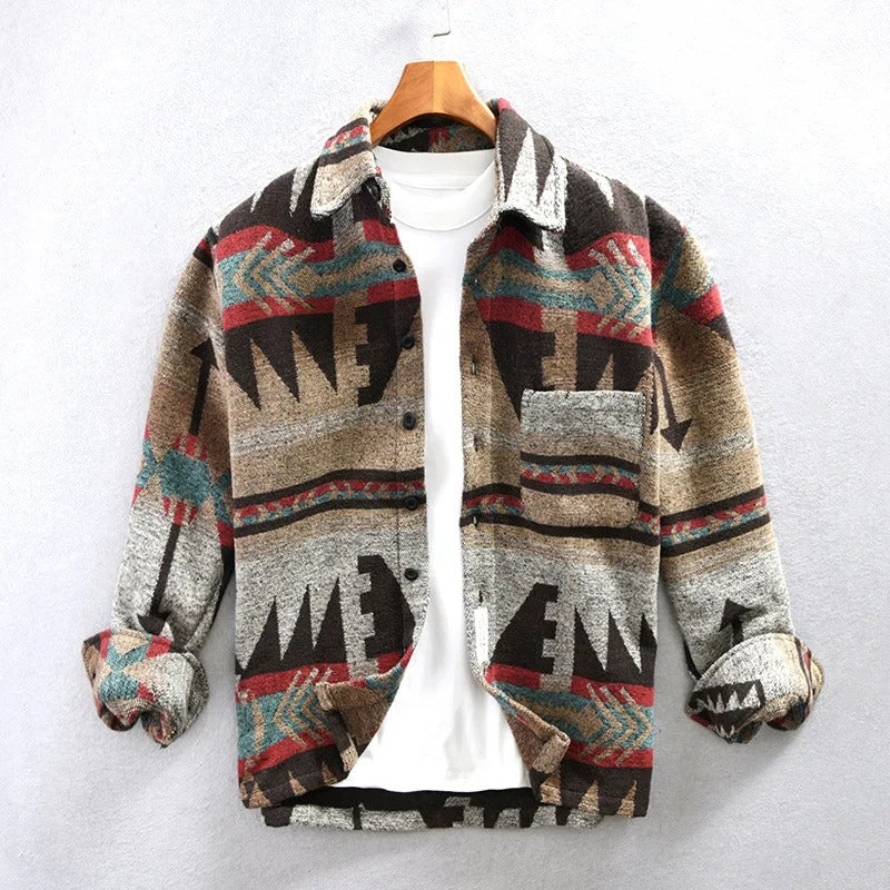 Billy - Flanelowa koszula w stylu retro dla mężczyzn