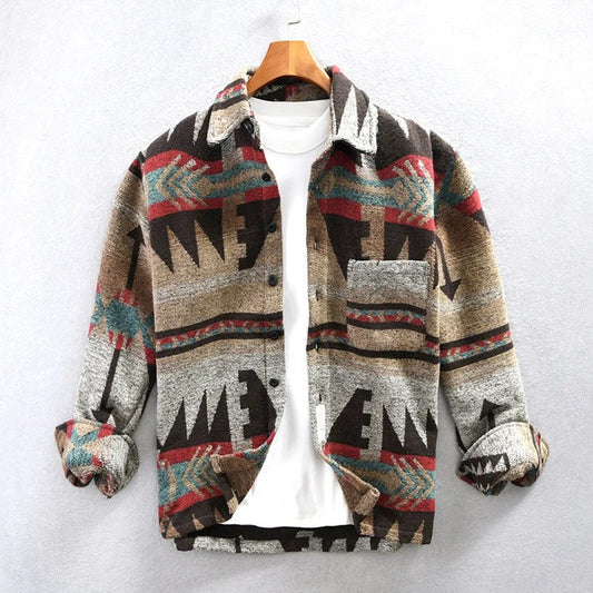 Billy - Flanelowa koszula w stylu retro dla mężczyzn