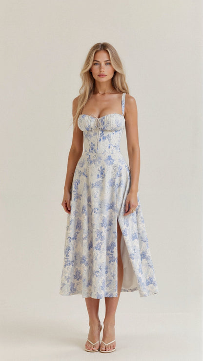 Olenna - Sukienka Taliowana Damska, Elegancka & Figurbetonowana