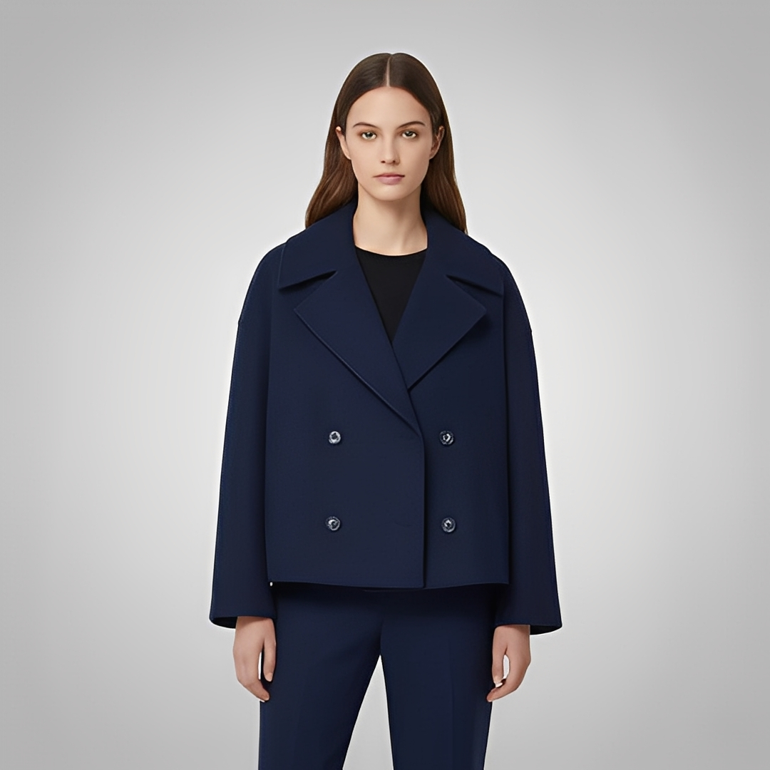 Éléna - Elegancki krótki płaszcz damski