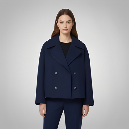 Éléna - Elegancki krótki płaszcz damski