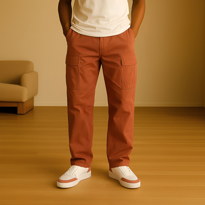 Hildo - Swobodne męskie spodnie cargo