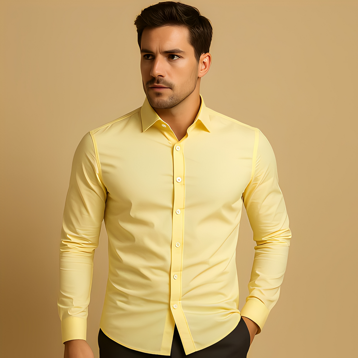 Alekto - Koszula męska prosta i dopasowana