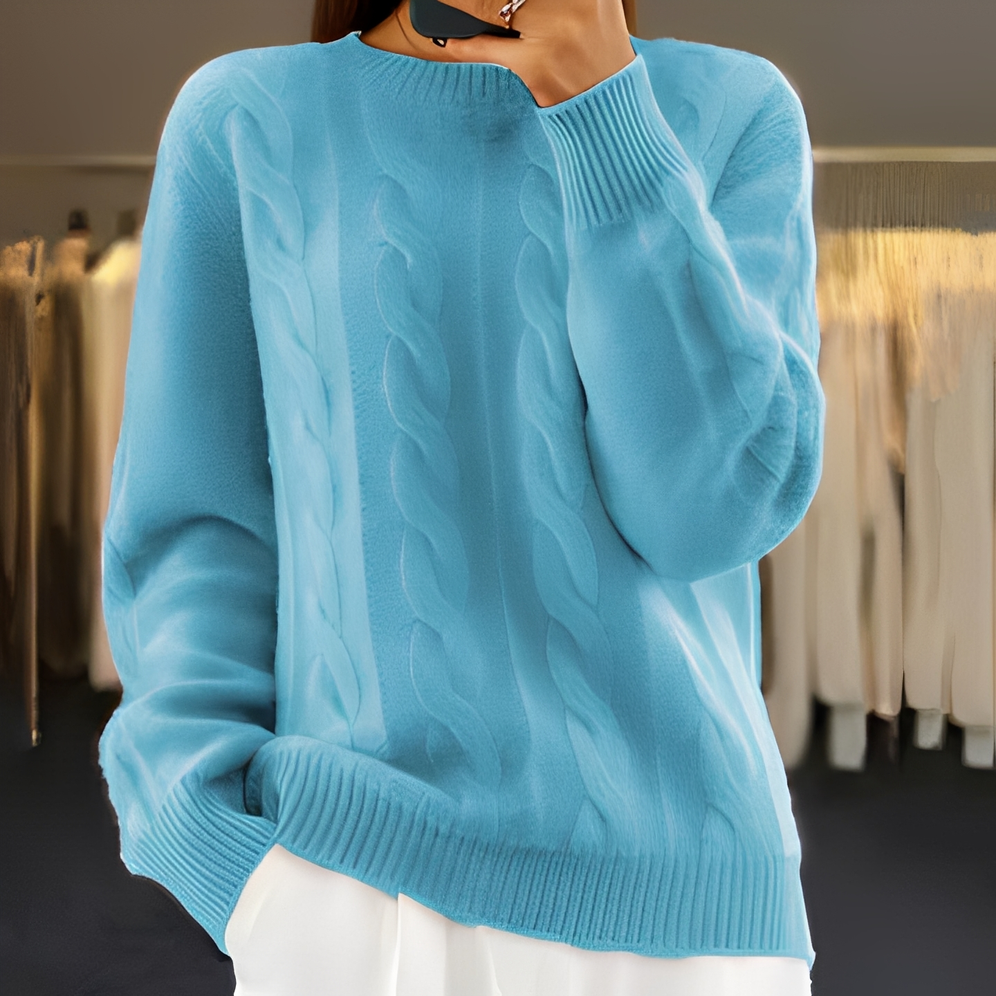 Kaithlene - Wygodny i ciepły sweter dla kobiet