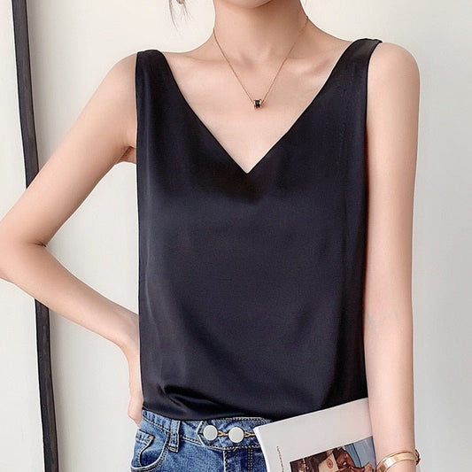 Diya - Stylowy V-Neck Top dla Kobiet