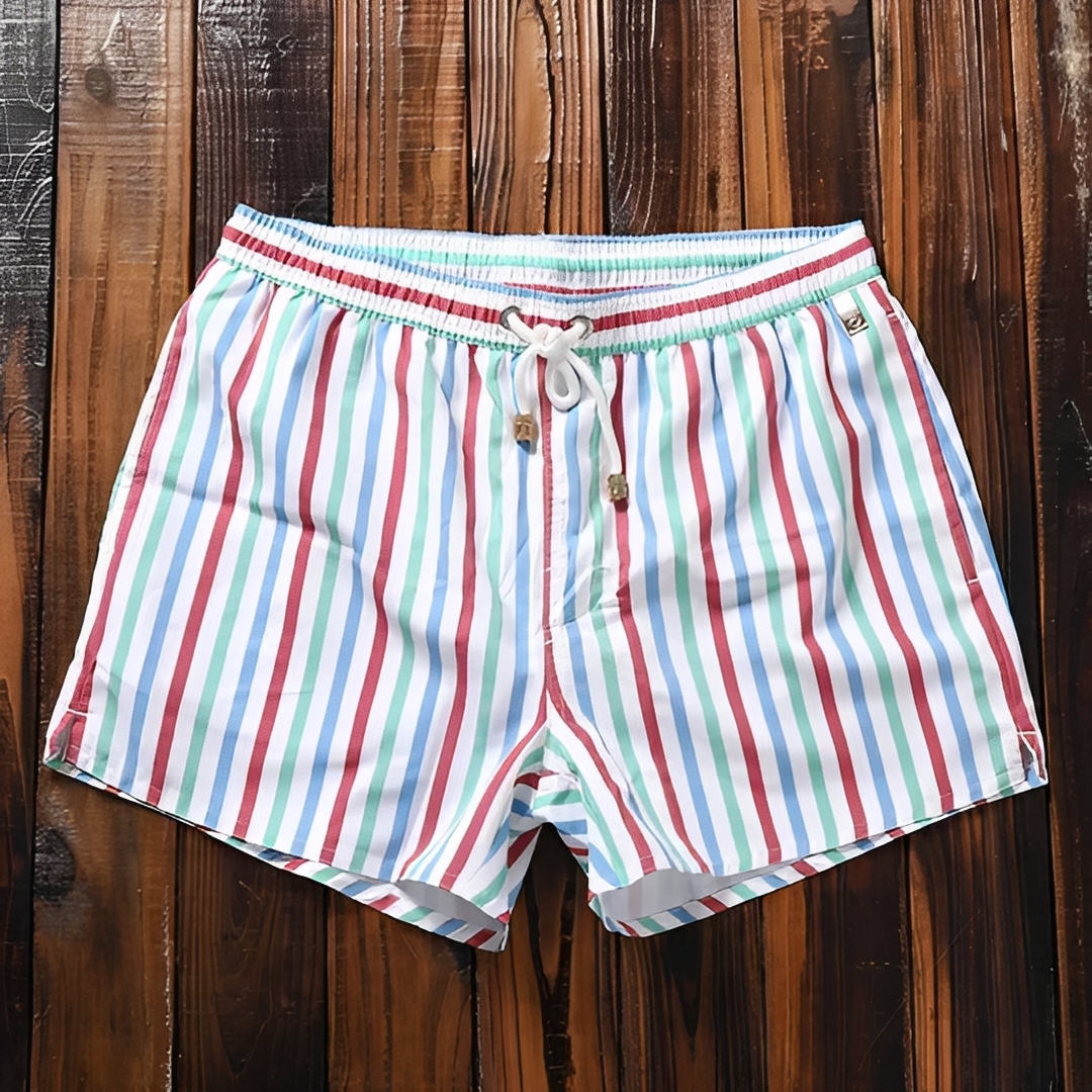 Gildar - Stylowe letnie szorty w paski dla mężczyzn