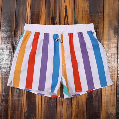 Gildar - Stylowe letnie szorty w paski dla mężczyzn