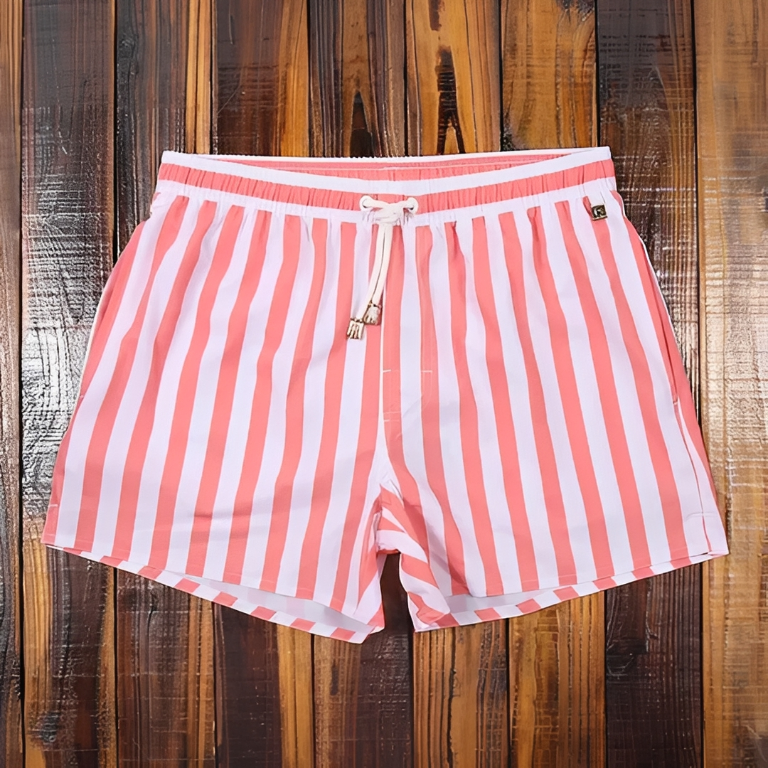 Gildar - Stylowe letnie szorty w paski dla mężczyzn
