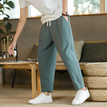 Marrio - Letnie spodnie ze sznurkiem dla mężczyzn