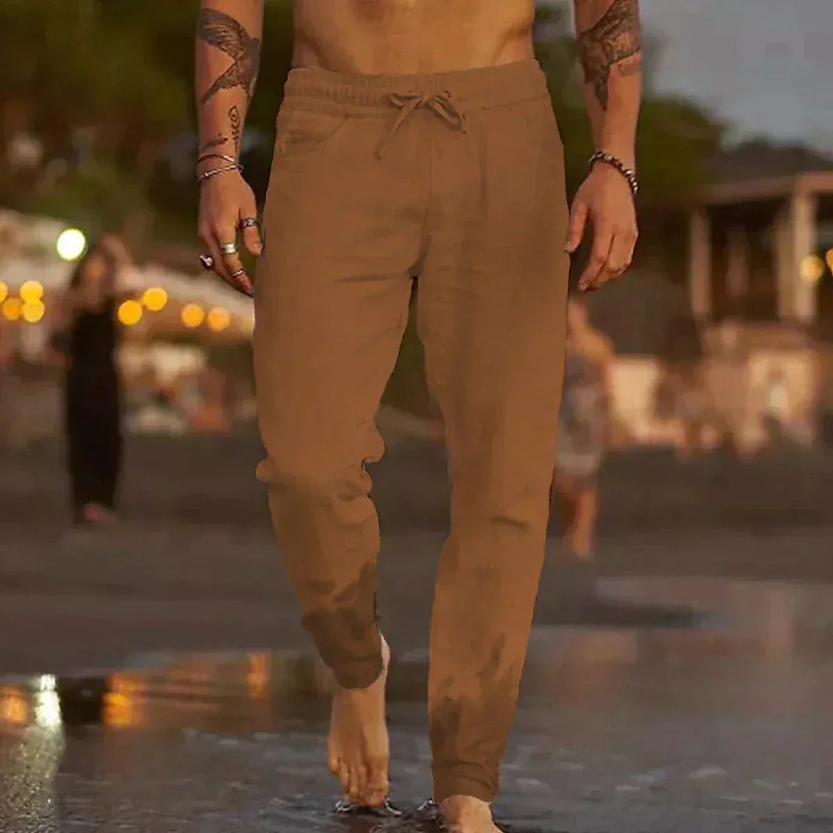 Linford - Męskie spodnie lniane